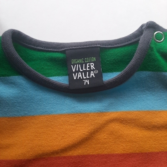 Villervalla organic cotton long sleeve shirt size 6-9 months - Picture 3 of 12